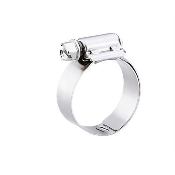 Breeze - 9410H Liner Stainless Steel Hose Clamp, Worm-Drive, SAE Size 10, 9/16" to 1-1/16" Diameter Range, 1/2" Bandwidth (Pack of 10)