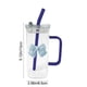 thumbnail image 3 of Vaso de agua de vidrio de 400 ml con asa y tapa | Pajita de vidrio y decoración de mariposa desmontable | Elegante vajilla para el hogar, la oficina o viajes, 3 of 6