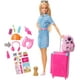 thumbnail image 1 of Muñeca Barbie y set de viaje con cachorro, equipaje y más de 10 accesorios Adepaton 51459668, 1 of 7