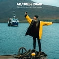 thumbnail image 2 of Akaso Ek7000 Pro 4K30Fps Cámara De Acción Con Tarjeta De Memoria Microsdxc U3 De 64 Gb Kit De Accesorios Paquete Ultra Hd 131Ft Cámara Impermeable Eis Wifi Control Remoto Cámara Subacuática Con Zoom 5, 2 of 5
