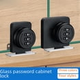 thumbnail image 1 of Cerradura de puerta de gabinete de vidrio, cerradura de contraseña, cerradura de gabinete de exhibición, cerradura de archivador, perforadora, cerradura de mesa de gabinete deslizante de vidrio para, 1 of 4