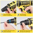thumbnail image 5 of UNTIMATY 12V Cordless Drill Set, Power Drill with Battery and Charger, 23+2 Clutch Settings, 3/8" Keyless Chuck,LED Light for Home Repair and DIY Projects, 5 of 8