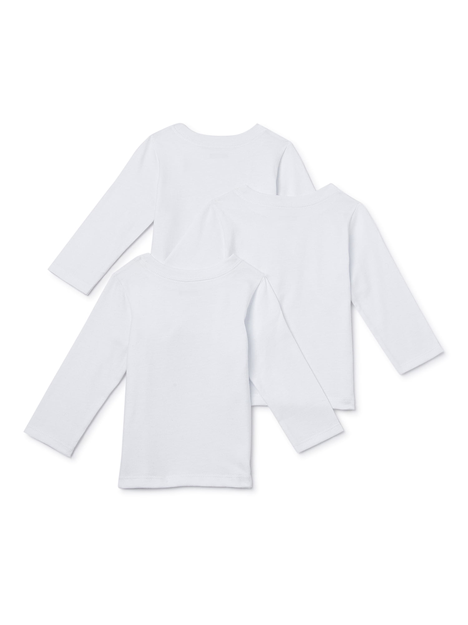 Garanimals Baby Boys Basic Long Sleeve T-Shirt Multipack Set, 3