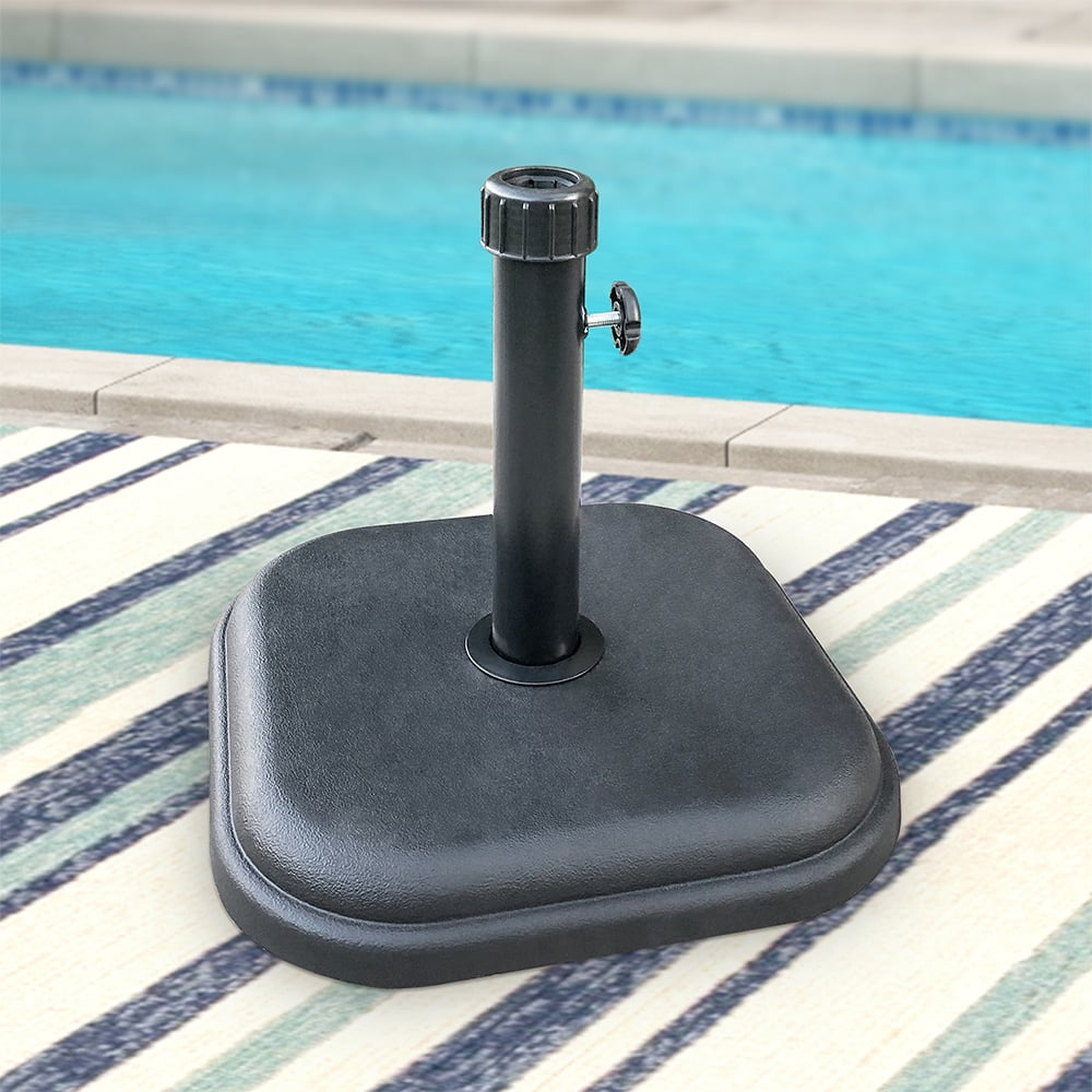Abble 24 lbs Outdoor Patio Umbrella Base Designed to be Used with a Patio Table for Yard Garden Poolside in Black