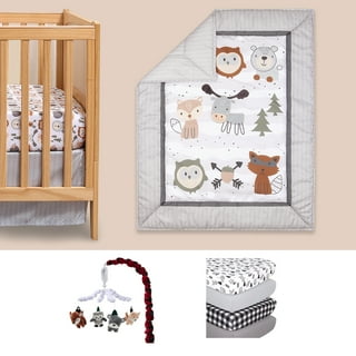 Rustic woodland crib sales bedding girl