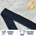 thumbnail image 2 of Ikfashoni 6Pcs Navy Blue Stripe Bath Towel Sets,100% Cotton Bath Towels,2 Bathroom Towels, 2 Hand Towels, 2 Washcloths, 2 of 5