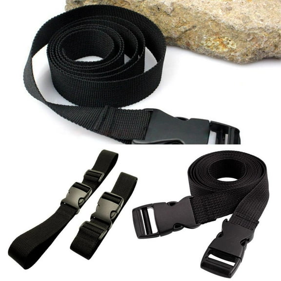 1-5Pcs Black Small Travel Luggage Straps Short Adjustable Buckle 2023 K6R9 R6T2