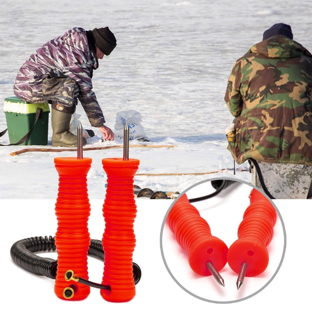 LJNYFDC Long Lasting Ice Pick Retractable Ice Pick Plastic Non Slip Threaded Handle Portable High Carbon Steel Ice Breaking Universal Tool for Various Uses