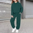 thumbnail image 2 of Kids Hoodie Sweatsuit Set Boys Girls ??aglan Sleeve Tracksui?? Pullover Hooded Sweatshirts and Jogger Pants Set Fall Athleisure, 2 of 5