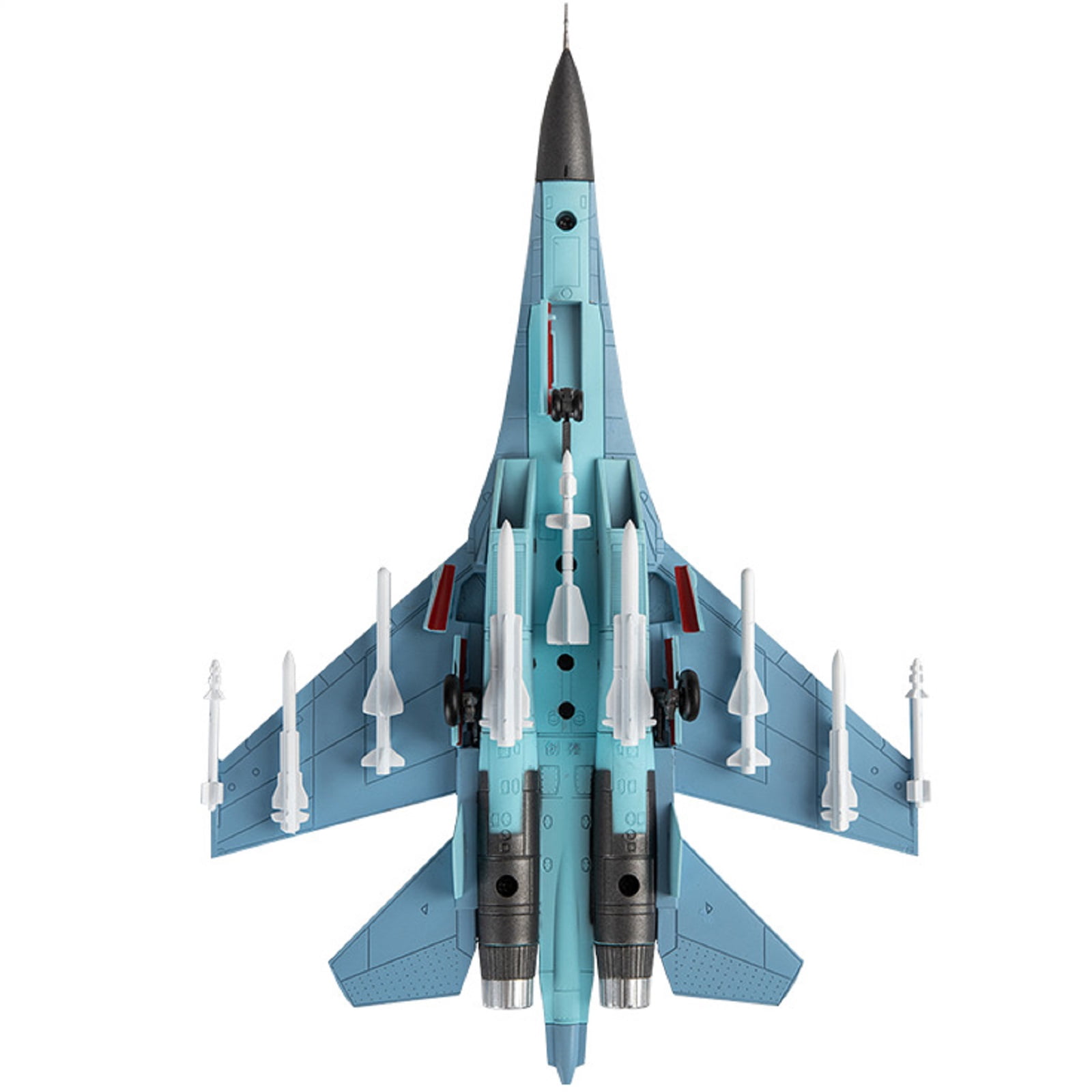 JIAHAOO Diecast Russian Air Force SU 30MKK Fighter Plane Model 1/100 Scale Collectible Aviation Display Souvenir