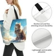 thumbnail image 3 of Disketp Blue Sky Winged Cat Bolsa Tote Estampada para Mujer, Bolso de Hombro y de Mano para Compras y Viajes, 3 of 8