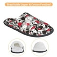 thumbnail image 3 of KLL Cute Dog Slippers for Women Men House Slip on Indoor Outdoor Bedroom Furry Fleece Lined Ladies Comfy Anti-Skid Rubber Hard Sole-Medium, 3 of 8