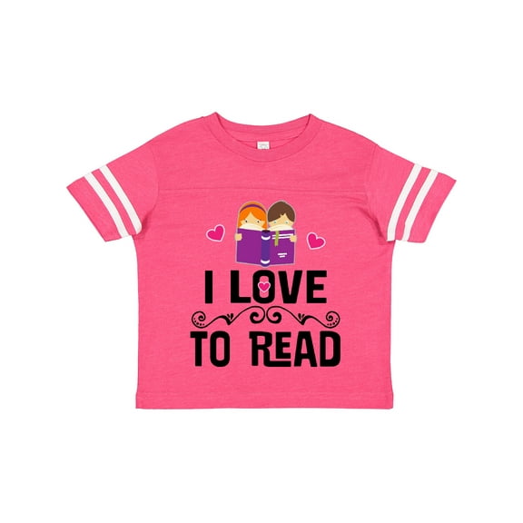 Inktastic I Love to Read Girls Toddler T-Shirt