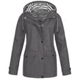 thumbnail image 1 of Women Solid Color Coat Warm Winter Overcoat Button Down Overcoat Windproof Outer Coat Long Sleeve Cardigan Fluffy Jacket, 1 of 6