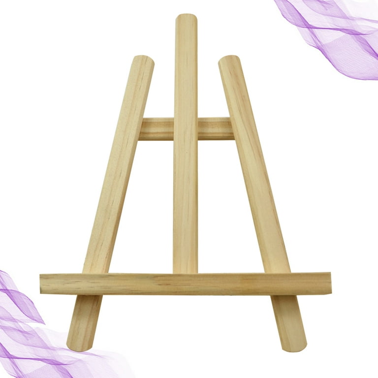 Frcolor Easel Tabletop Frame Wooden Painting Table Stand Display Drawing Desktop Mini Photo DIY Wood Bracket Art Foldable, Size: 21x15x28.5cm