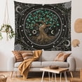 thumbnail image 3 of Tapiz de pared con diseño de árbol de la vida, microtela, 150 x 130 cm, 3 of 3