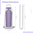 thumbnail image 4 of Bling Water Bottle Rhinestone - 25 oz Large Capacity Stainless Steel Insulated Water Bottle with Sparkling Rhinestone Design, Perfect for Daily Hydration, Durable and Easy to Carry, 4 of 5