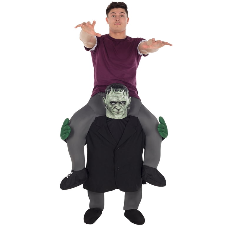 Unisex Inflatable Skeleton Piggyback Costume - One Size Fits Most, Includes "Stuff Your Own" Legs