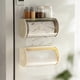 thumbnail image 4 of Bathroom Paper Towel Organizer Large Roll Wall Mount Holder with Clear Dustproof Cover Modern Tissue Dispenser Storage B, 4 of 5