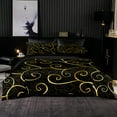 thumbnail image 2 of Juego de ropa de cama de estilo minimalista  funda de edredón de 240x220 con funda de almohada  funda de edredón negra de 200x200  juego de sábanas tamaño Queen y King, 2 of 6
