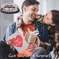 thumbnail image 2 of Father Daughter Matching Bracelet Natural Stone Jewelry -Gifts Ideas for Fathers Day Birthday, 2 of 7