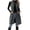 Gray, variant on Busydd Long Corduroy Vest for Women Sleeveless Lapel Button Fall Vest Casual Solid Color Ribbed Vests