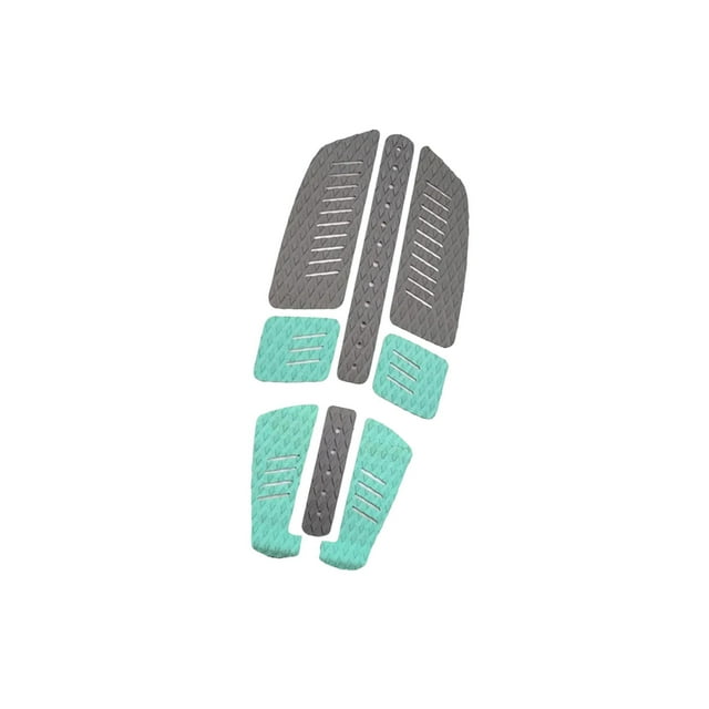 braveheart 8Pcs Surf Traction Pad Surfboard Pads for Enthusiasts Paddle Board Surfboard Grey Green Grey Green