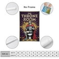 thumbnail image 2 of The Throne Room Retro Bathroom Poster Featuring Medieval King on Toilet with Scepter for Wall Art Canvas Poster, 2 of 8