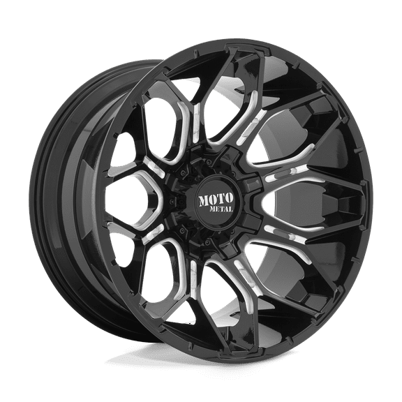 Moto Metal Mo808 Sniper 20X9 6X135/6X139.7 0Et 125.1Cb Gloss Black Milled Wheel