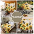 thumbnail image 6 of Sunflower Bee Tapestry for Bedroom Wall Hanging Tapestry, Yellow Botanical Vintage Rose Floral Spring Ceiling Backdrop Tapestries Poster Blanket Wall Decor for Teens Room Living Room Dorm 59" x 90", 6 of 8