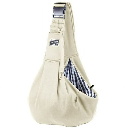 Folding Dog Backpack Breathable Pet Outgoing Bag Pet Bag Shoulder Crossbody Cat Bag apricot color