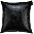 thumbnail image 5 of Vinyl Leather Fabric Crocodile Pattern Marine Waterproof Material 54" W Marine Vinyl Synthetic Leather Sheets 0.5mm Thick for Upholstery Crafts, Automotive/Boat, Cushion, DIY Sewing - Black, 5 of 7
