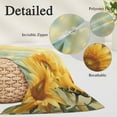 thumbnail image 3 of Sunflower Pillow Covers 20x26 Inch Standard Size, Yellow Spring Floral Botanical Decorative Pillowcase with Zipper, Microfiber Pillow Protector, Breathable Pillowcases for Sofa Bed Living Room, 3 of 9