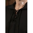 thumbnail image 4 of Burgschneider - Summer Lace-Up Shirt Aton Black (size: M ), 4 of 4