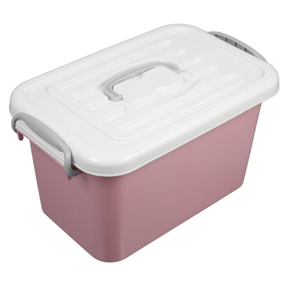 FONDOTIN Toy Storage Box with PP Lid, Desk Organizer Container for Adults, and Multi-Purpose, 1 Pack