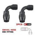 thumbnail image 1 of AN6 8 10 Oil Fuel Hose Swivel Anodized Aluminum Straight Elbow 45 90 Degree Fuel Oil Hose End Reusable~4524, 1 of 1