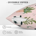 thumbnail image 5 of Square Throw Pillow Covers with Core, Pink Potted Plants Pillows for Sofa Beds, 20" x 20" Multicolor, 5 of 9