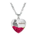 thumbnail image 2 of Latrodar Mother's Letter MOM Heart Pendant Necklace Gemstone Necklace MultiUp to 50% Off, 2 of 2