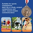 thumbnail image 3 of Peggybuy Trophy Medal Wheat Props Awards Winner Reward for Sports Competition (Copper ), 3 of 4