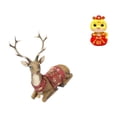 thumbnail image 6 of CoudarTitie Reindeer Elk Deer Snake Statue Sculpture Ornament Figurine Tabletop Decoration for Living Room Office Bedroom Farmhouse Fireplace Keepsake Art Crafts, 6 of 8