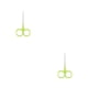 thumbnail image 1 of Vogacara Pinzas para cutículas de uñas, tijeras de acero inoxidable, galvanoplastia, resistente al desgaste, recortador de cejas, pinzas para el pelo de Verde degradado 2piezas Vogacara CBP288344, 1 of 1