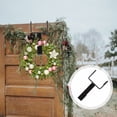 thumbnail image 6 of Zcyifa 4pcs Over The Door Wreath Hanger For Front Door Black Wrought Iron Hook For Garland Decorative Door Hanger Hook For Xmas And Halloween Wreaths, 6 of 10