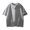 Gray, variant on Men's False Two Layer T-Shirt, Loose Fit Casual Round Neck Short Sleeve Top, Solid Color Tee for Daily Wear