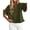 Army Green, variant on Spring Sweaters for Women Summer Crochet Ruffle Short Sleeve Knit Cute Tops Cotton Blouse Fashion Clothing