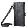 thumbnail image 1 of For Iphone 15 Geometric Zipper Wallet Side Buckle Leather Phone Case With,iPhone 14 Pro Max, 1 of 7