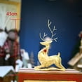 thumbnail image 2 of GOOHOCHY Statue de Renne de Table en Fer Forgé pour Fête du Nouvel An 1Ensemble, 2 of 6