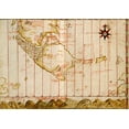 thumbnail image 2 of Vintage Maps 24x18 Gold Ornate Wood Framed with Double Matting Museum Art Print Titled - Portuguese map of the Straits of Megellan 1630, 2 of 4