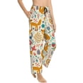 thumbnail image 6 of Salouo Whimsical Fox Floral Garden Print Women's Pajama Pants Casual Loose Sweatpants PJs Flowy Pants Drawstring Palazzo for Women Wide Leg Pants Lounge Pajama -X-Large, 6 of 8