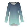 thumbnail image 4 of Aueoeo Women's Tops Long Sleeve Dressy Casual Plus Size Tunic Tops to Wear with Leggings T-Shirt Loose Fit Blouses, 4 of 5