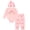 Pink, variant on John Deere Farm Bodysuit, Pants and Hat 3 Piece Outfit Set Newborn to Infant
